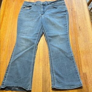 Riders by Lee Women 16P Petite Blue Denim Mid-Rise Bootcut 5 Pocket Jeans